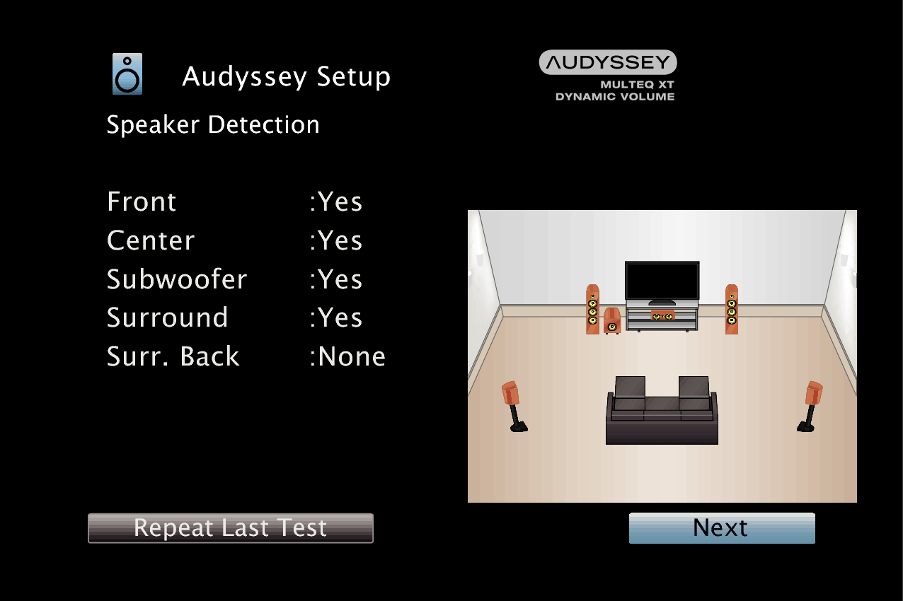 GUI AudysseySetup7 AVRX3100WE2